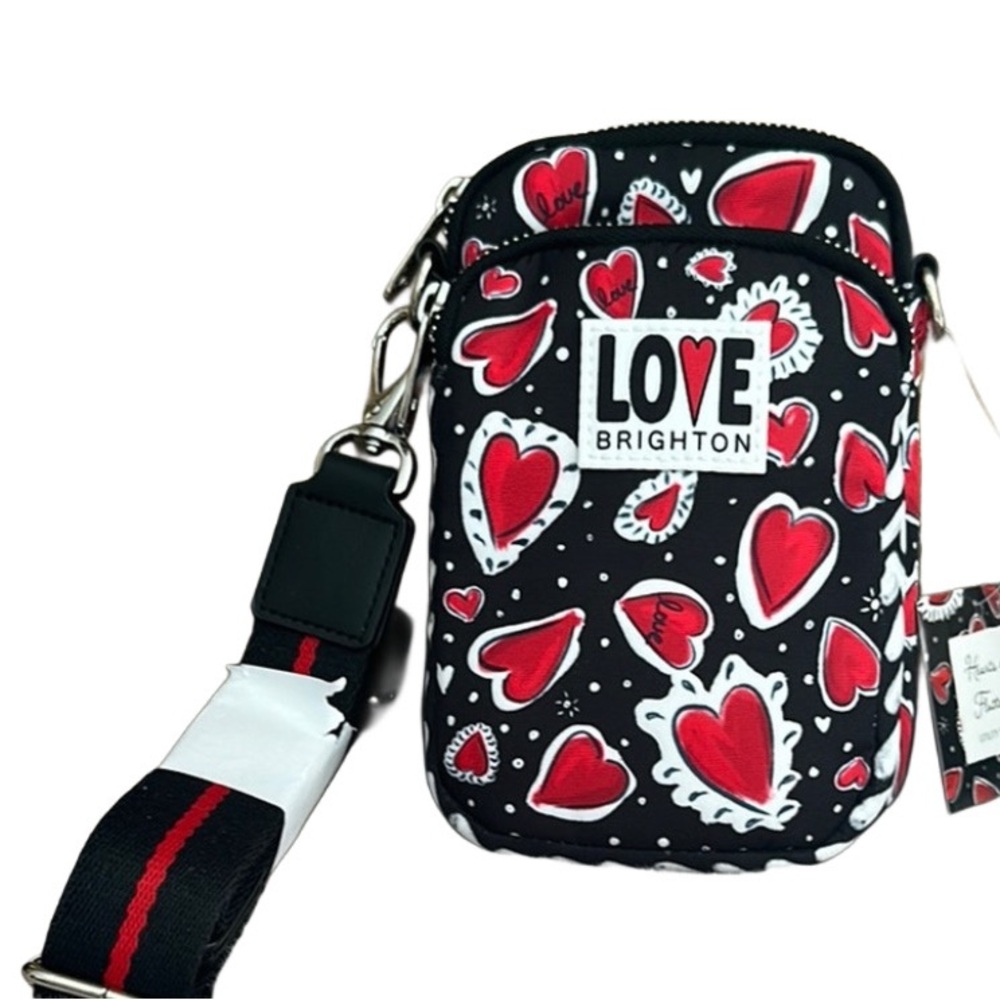 Brighton “Hearts a Flutter” Nylon Utility / Crossbody Bag